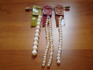 White beads